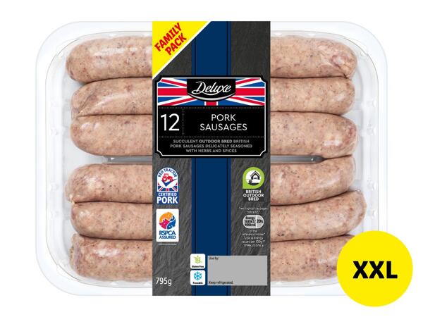 Deluxe 12 Pork Sausages