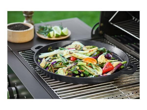 Grillmeister Cast Iron Griddle/​Grill Pan