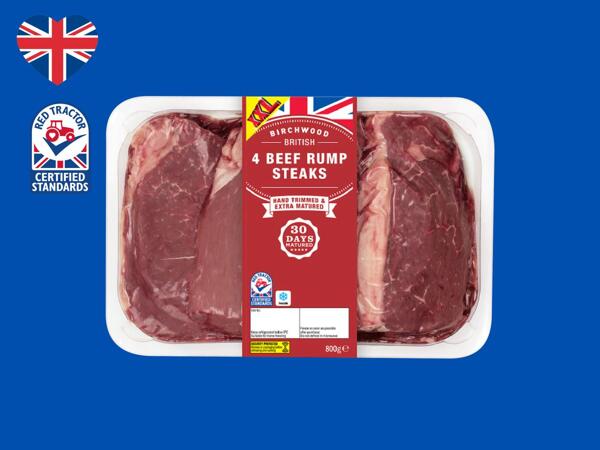 Birchwood 4 British Beef Rump Steaks