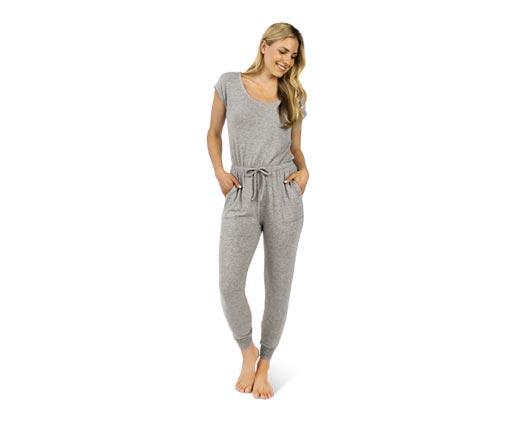 Serra 
 Ladies' Short-Sleeve Cozy Lounge Romper