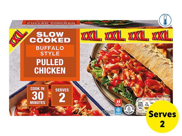 Slow Cooked Buffalo Pulled Chicken