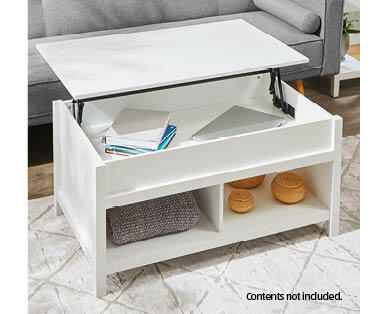 Lift Up Coffee Table – White