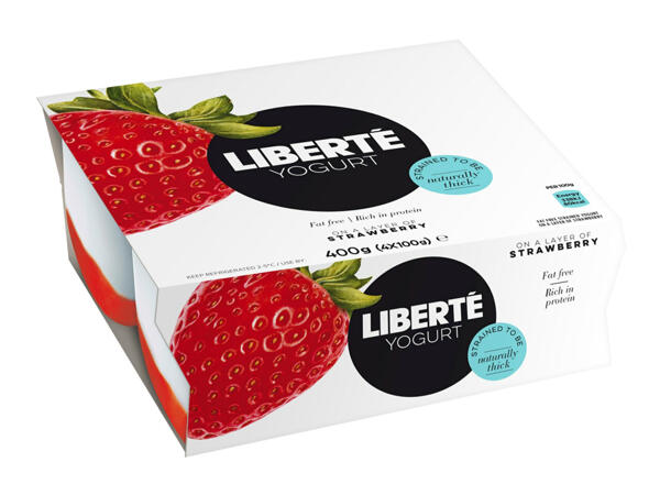 Liberté 0% Fat Free Greek Style Mini Yoghurt Pots