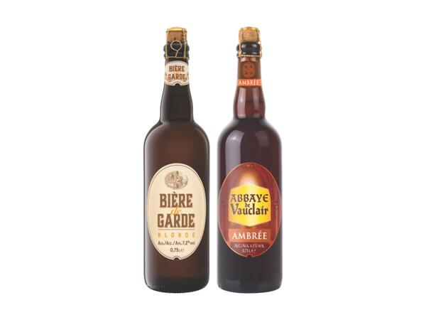 Amber beer Bière de Garde Blonde