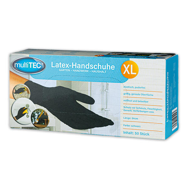 Puderfreie Latex-Handschuhe 50er