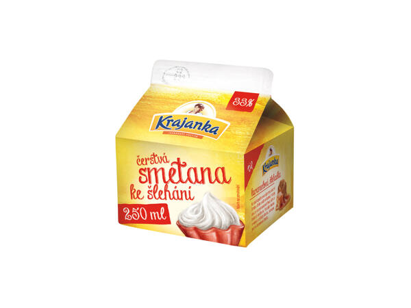ČERSTVÁ SMETANA KE ŠLEHÁNÍ