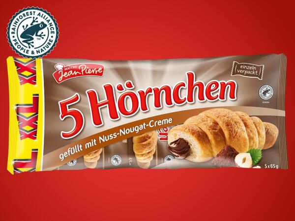 Croissants mit Nuss-Nougat-Füllung