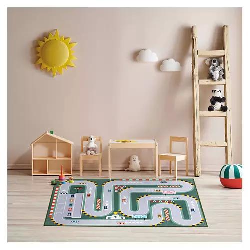 3' x 5' Washable Play Rug - Racetrack