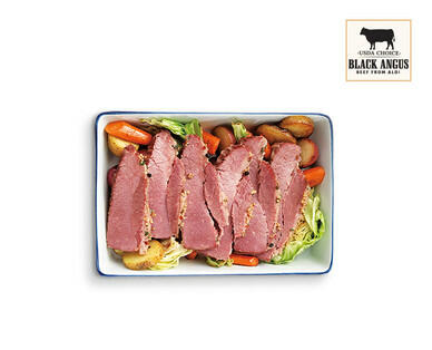 Morton's of Omaha Fresh Black Angus USDA Choice Corned Beef Brisket Flat