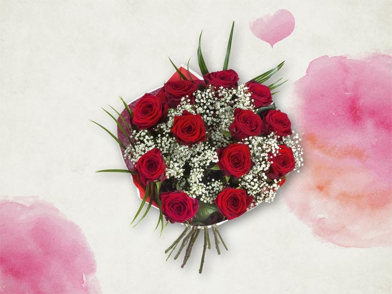 Elégant bouquet de roses (dès le 12.2)