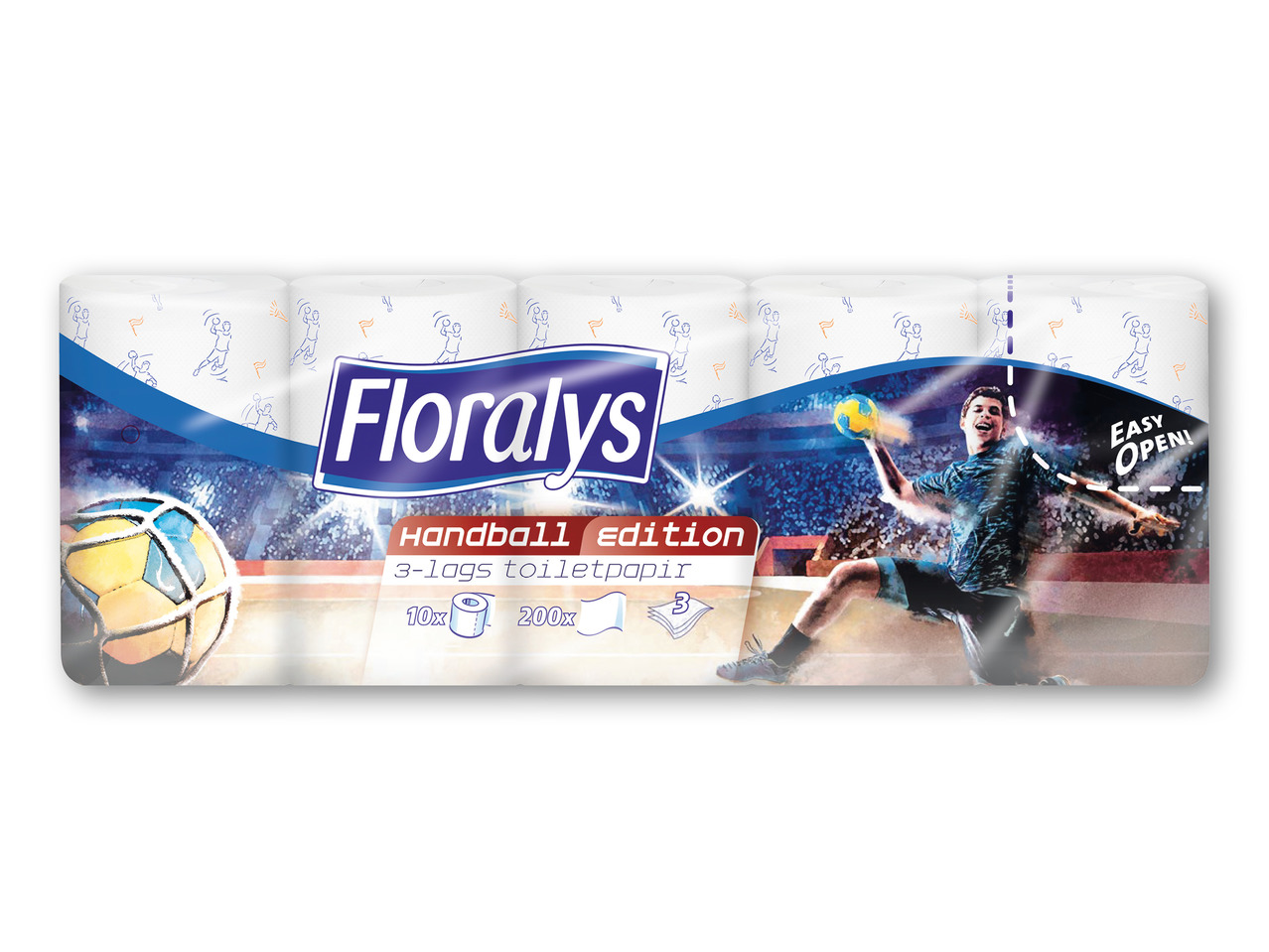 FLORALYS Toiletpapir 3-lags med motiv