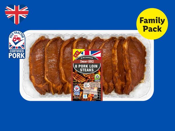 Birchwood 8 Smoky BBQ Pork Loin Steaks