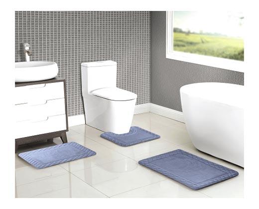 Huntington Home 
 3-Piece Memory Foam Bath Mat Set