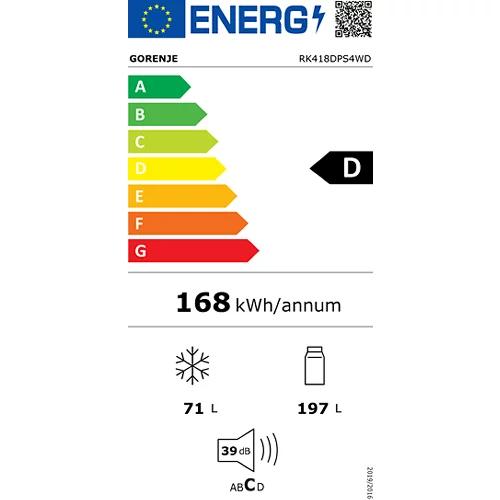 GORENJE Kühl-/Gefrierkombi RK418DPS4WD