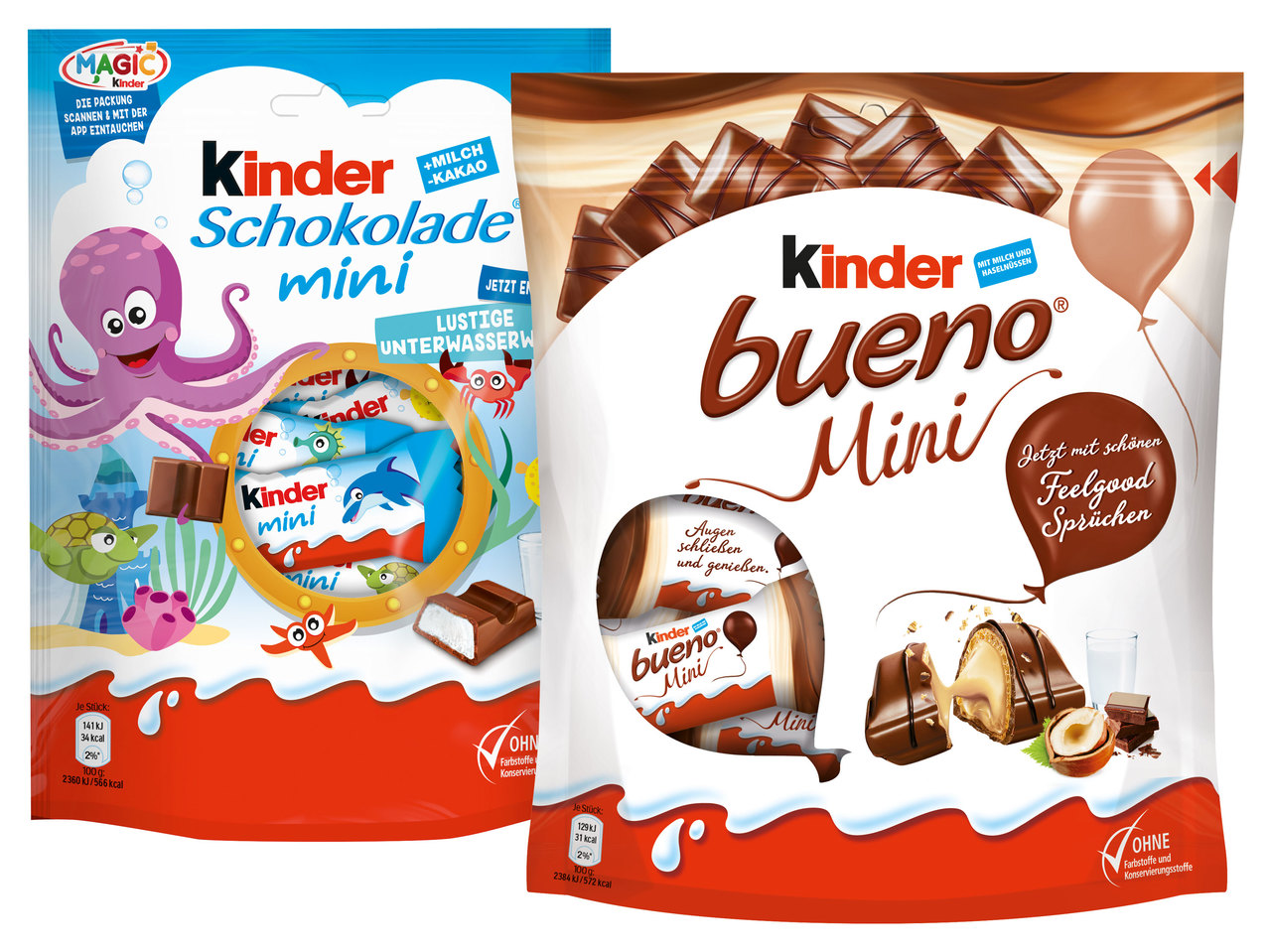 KINDER Bueno Mini oder Schokolade Mini