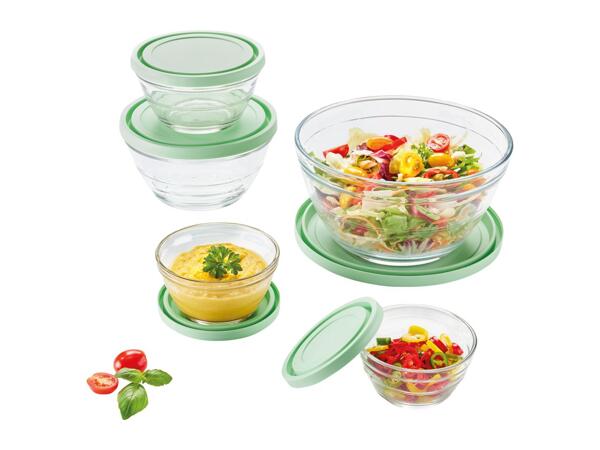 Livarno Home Green Glass Bowl Set - 5 Pack