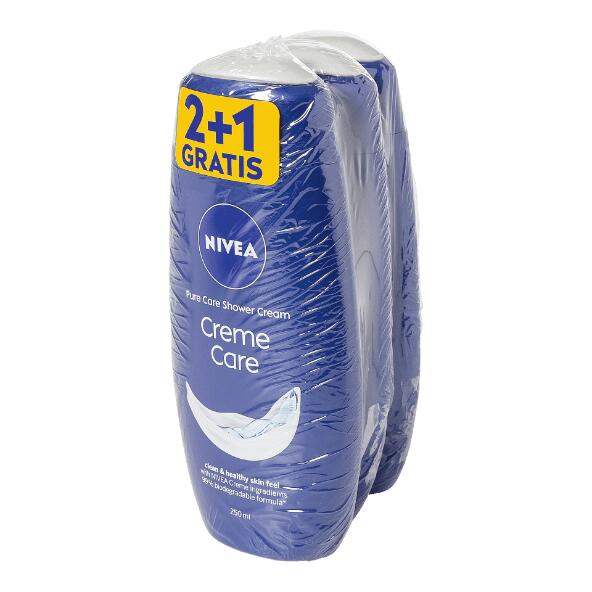 NIVEA(R) 				Gel douche pour femmes, 3 pcs