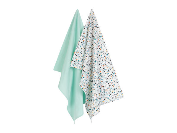 Livarno Home Tea Towels - 2 pack