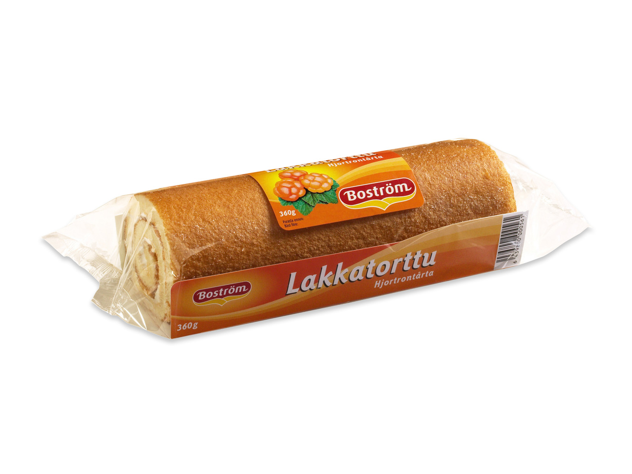 Rulltårta med hjortron