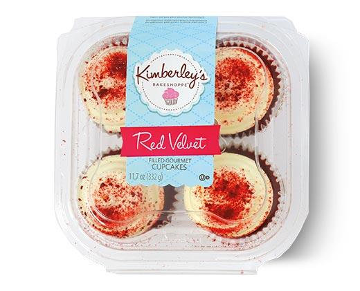 Kimberley's Bakeshoppe Filled Cupcakes Red Velvet or Vanilla