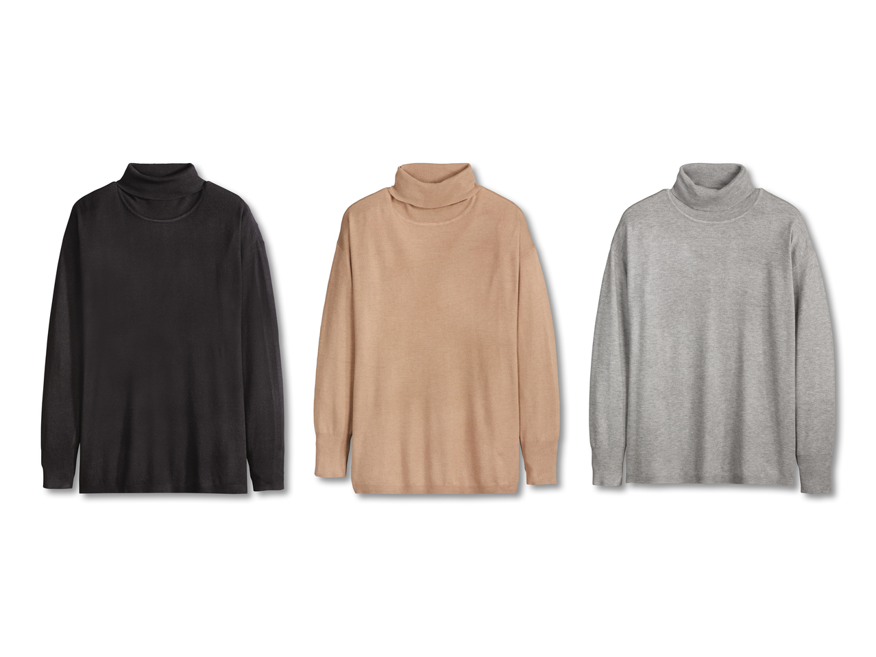 Pull col roulé en maille fine1