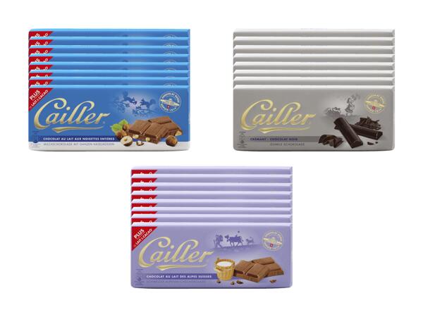 Tablettes de chocolat Cailler