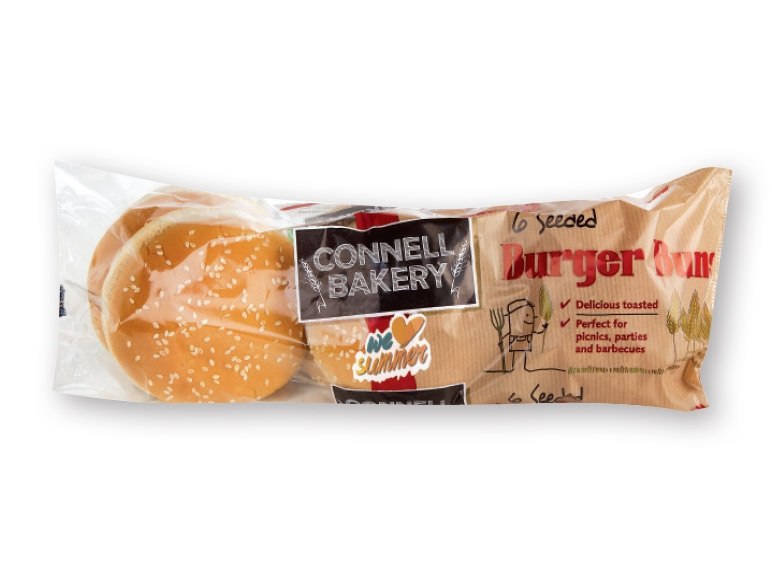 CONNELL BAKERY(R) 6 Seeded Burger Buns