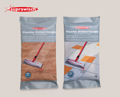 SUPRAWISCH Feuchte Bodenreinigungstücher, Doppelpkg.