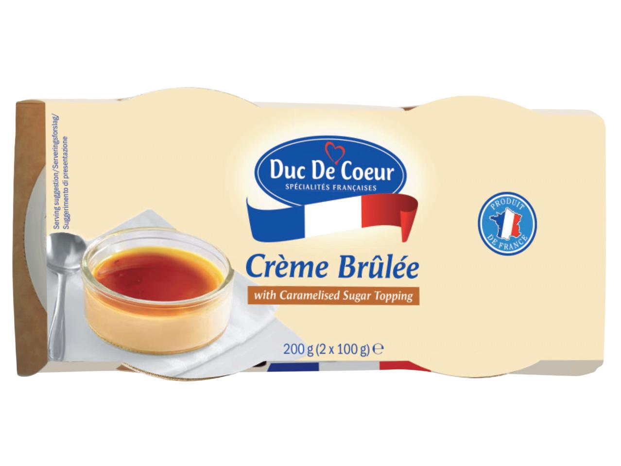 DUC DE COEUR Crème Brûlée