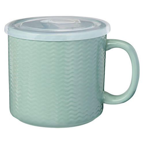 Soup Mug with Lid, Green