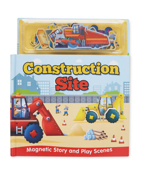 Construction Site Magnetic Play Book