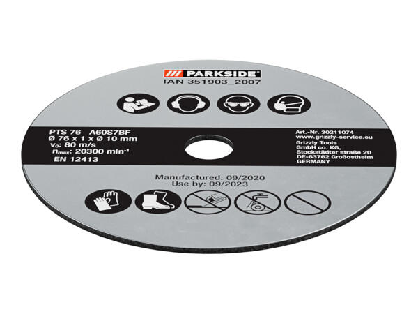Parkside Cordless Angle Grinder