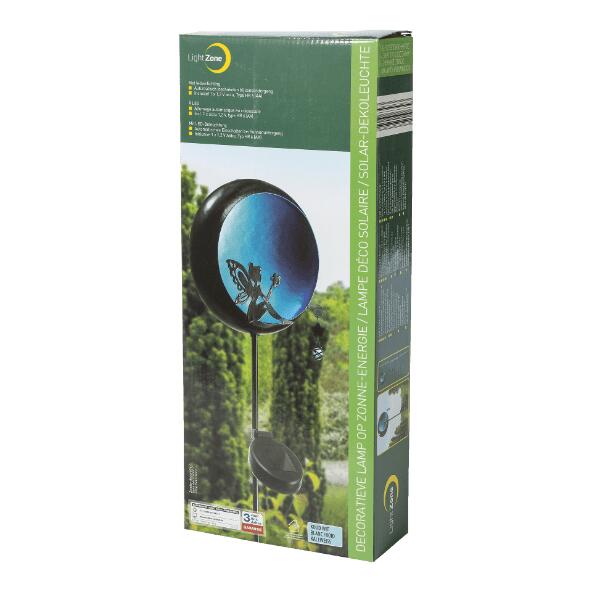 LIGHT ZONE(R) 				Lampe LED décorative de jardin à énergie solaire