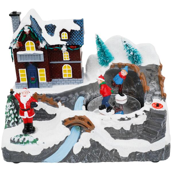 Magic Village kersttafereel met muziek
