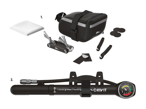 Set utensili/​mini-pompa da bicicletta