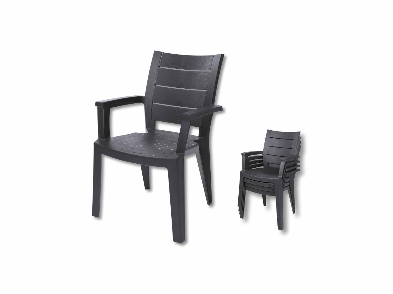 Chaise de jardin empilable