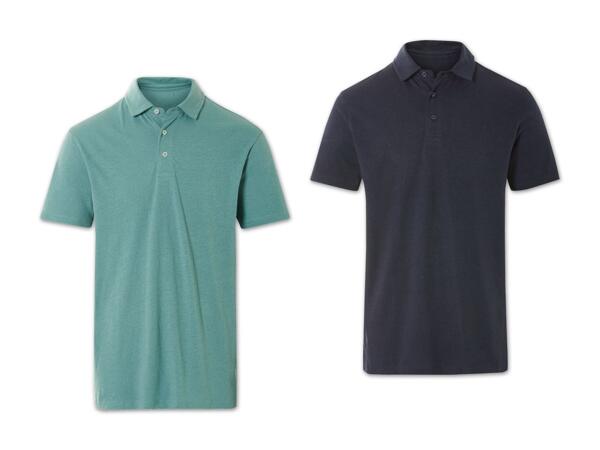 Herren Leinen Poloshirt