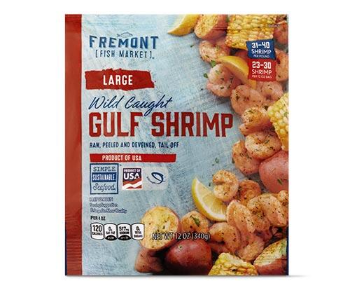 Fremont Fish Market 
 Large Raw, Peeled & Deveined Wild Gulf Shrimp