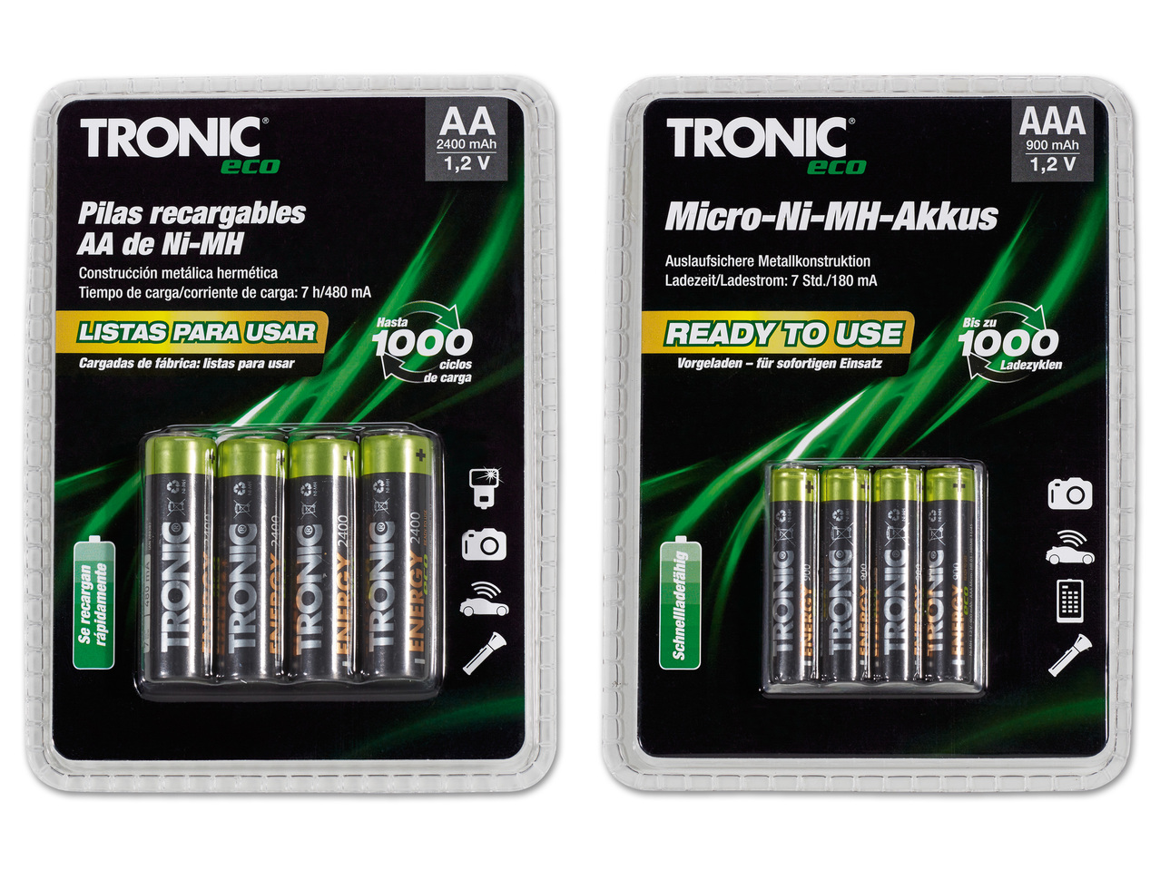 TRONIC(R) Ni-MH-Akku Sortiment