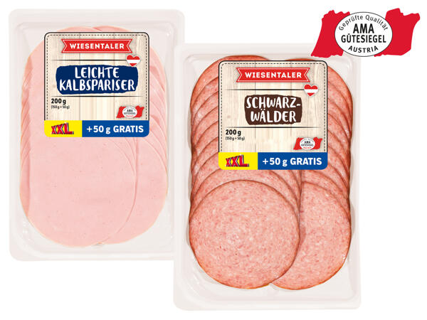 Leichte Pariser/Schwarzwälder 150 g + 50 g gratis