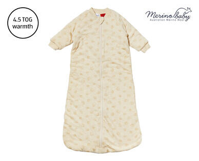 Merino Wool Blend Infant Sleeping Bag or Sleep Suit