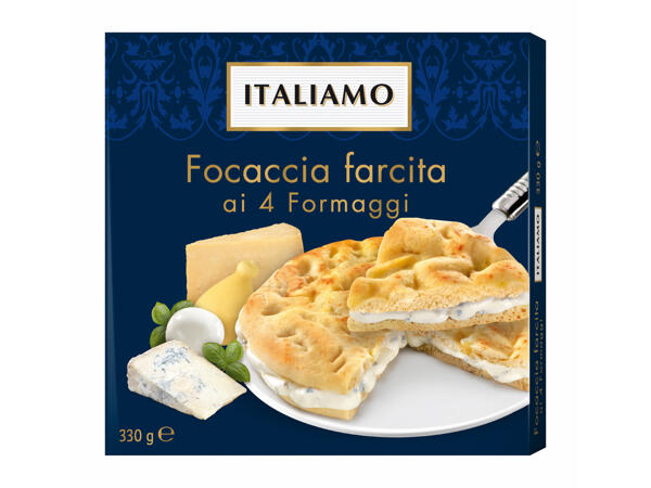 Focaccia filled with Cheese or with Pesto and Stracchino Cheese