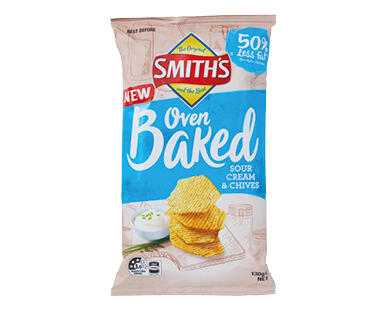 Smith's Baked Chips Sour Cream & Chives 130g