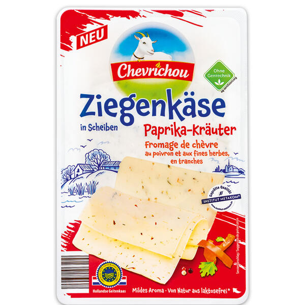 Ziegenkäse in Scheiben