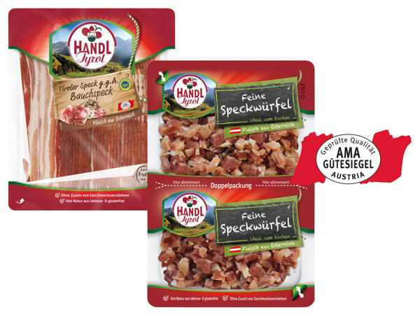 Handl Tyrol Tiroler Bauchspeck g.g.A./ Feine Speckwürfel