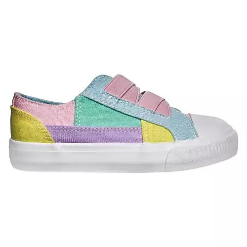 Toddler Memory Foam Canvas Slip Ons - Color Block, 11/12