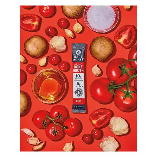 Beef Flavored Instant Bone Broth Sticks, 4 count