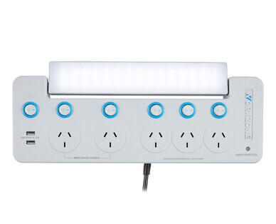 Workshop Powerboard with Light