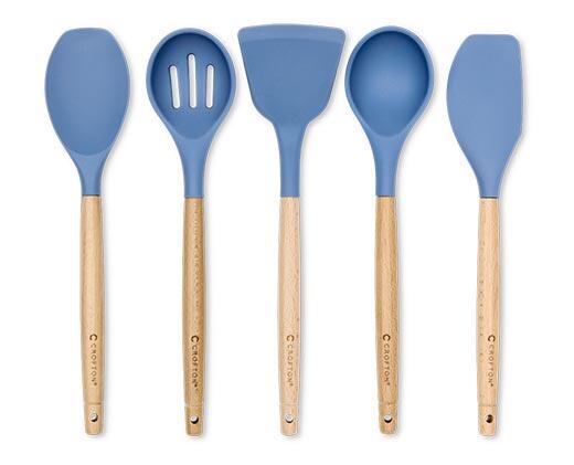 Crofton 
 5-Piece Wood & Silicone Utensil Set