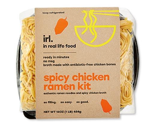 In Real Life Foods 
 Spicy Chicken or Miso Veggie Ramen Kit